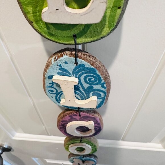 Easter WELCOME Hanging Door Decoration With Chick and Easter Eggs Spring Decor - Picture 9 of 16